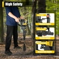 thumbnail image 5 of Heavy Duty 52cc 2-Stroke Gas Powered Post Hole Digger – 1250W Portable Tree Digger with 1500BPM Impact Energy – Manual Start Earth Auger for Planting, Fence Post Installation, Landscaping, 5 of 14