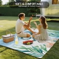 thumbnail image 4 of Outdoor Rug 5x7 ft Sea Octopus Compass Waterproof Outdoor Patio Rug Mat Non Slip Outside Area Rugs Carpet for RV,Camping,Porch,Deck,Pool,Balconybackyard,Bule Sea Starfish Seaweed, 4 of 9