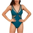 thumbnail image 1 of asdoklhq Plus Size Swimsuit Clearance Under $10,Women Bikini with Chest Pads without Underwire Strap Swimsuit Beach, 1 of 5