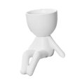 thumbnail image 2 of YAOMOBB Indoor Plant Decoration Pot Creative Craft Desktop Vase Container Small Figure Potted Plant Pot Mini Human Shaped Ceramic Flower Pot, 2 of 6