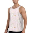 thumbnail image 2 of Xecao Rainboe And Rabbit Men's Tank Top Workout Quick Dry Sleeveless Gym Jogging Muscle Shirts Summer Swim Beach Tops, 2 of 9