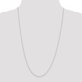 thumbnail image 2 of 14K White Gold .6mm Solid Diamond Cut Cable Chain 18 Inch, 2 of 5