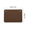 thumbnail image 2 of Uxcell PU Leather Luggage Handle Wraps with Brass Clasp, Brown Red 2 Pack, 2 of 5
