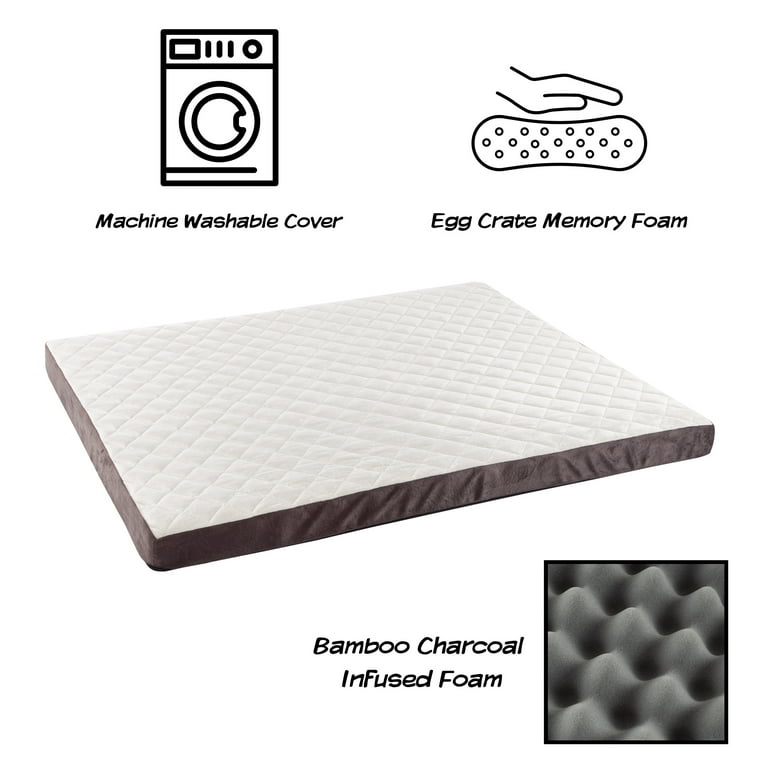 Petmaker Large Charcoal Infused Foam Pet Bed