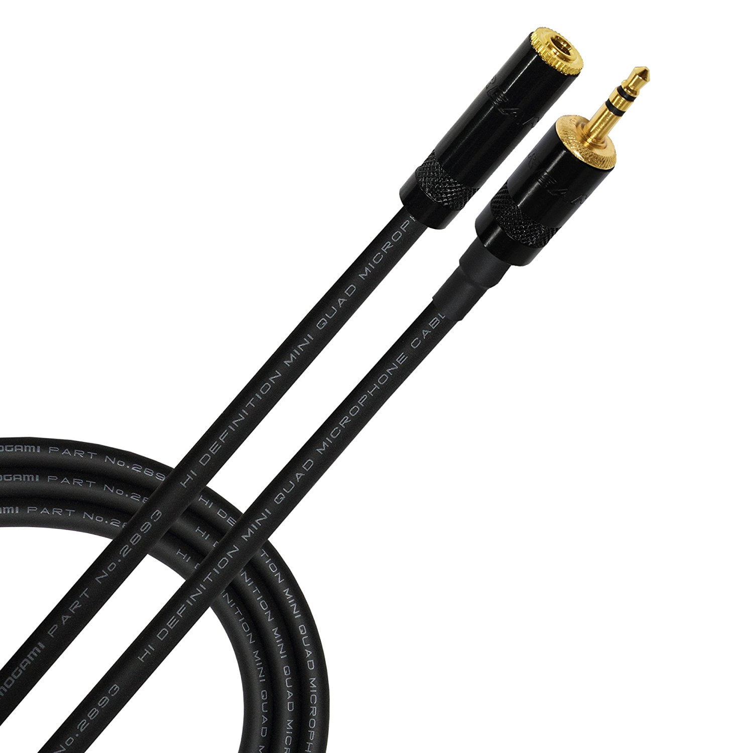 10 foot mogami 2893 quad balanced headphone extension cable with
