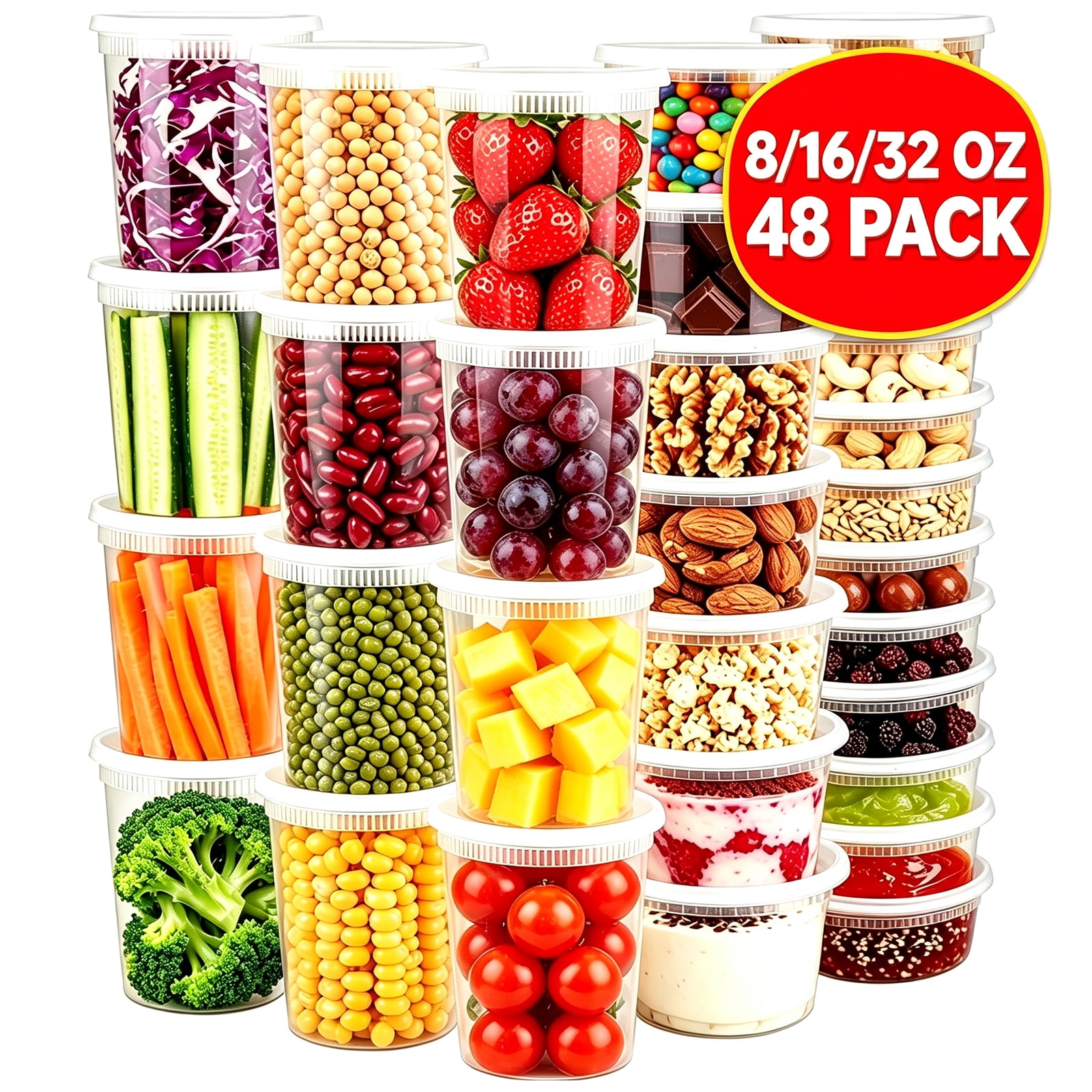 Ziploc Food Storage Containers, Rectangle 1.5 QTS, Leakproof Smart
