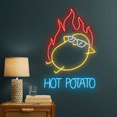 thumbnail image 3 of Glowneon Hot Potato Neon Sign, Restaurant Wall Decor, 3 of 4