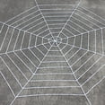 thumbnail image 3 of Bewildely SpiderWeb Halloween telaraña Terror fiesta decoración Bar casa embrujada Halloween arañas Web decoración de Halloween 1,5/2,5 m Kits de decoración para fiestas Blanco 1.5 m Bewildely HA007461-01B, 3 of 6