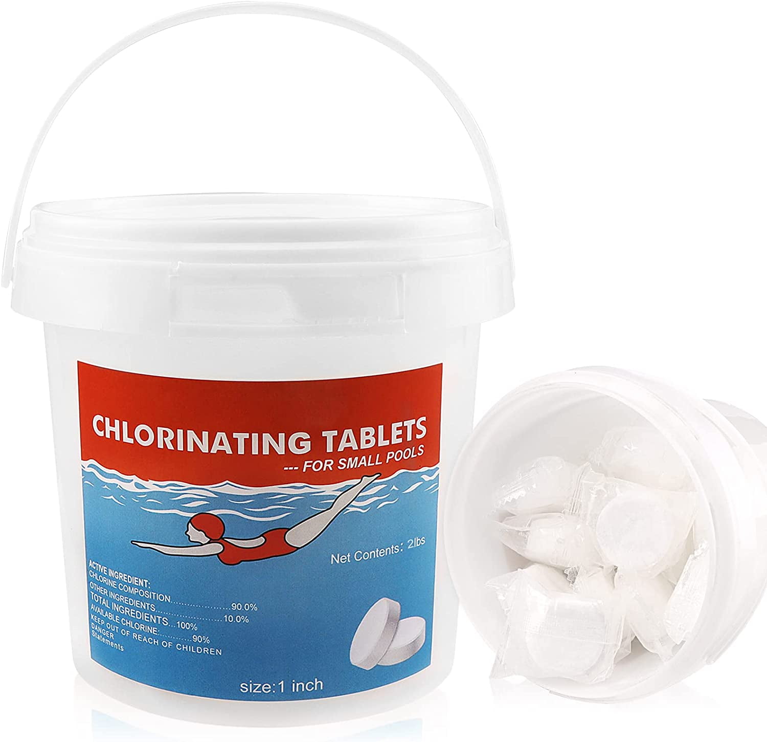 2 Lb Chlorinating Tablets, 1 Inch Pool Chlorine Tablets