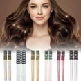 thumbnail image 2 of 12 Pcs Synthetic Fiber Clip-in Hair Tinsel, Sparkly Glitter Hair Extensions for Christmas & New Year, Fairy Hair Accessories for Women & Girls, 2 of 9