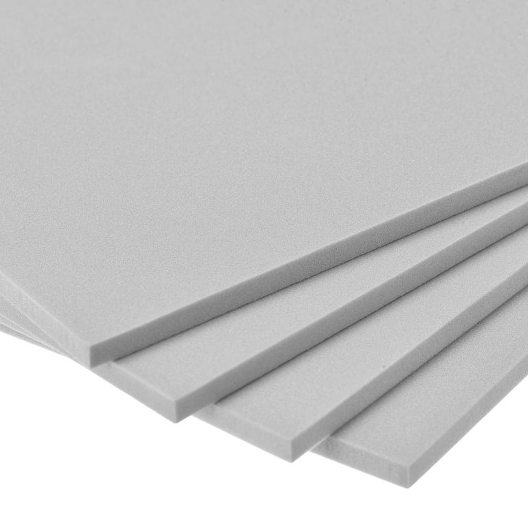 uxcell White EVA Foam Sheets 10 x 10 Inch 5mm Thickness for Crafts DIY  Projects, 4 Pcs
