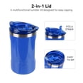 thumbnail image 4 of Ozark Trail 16oz Ceramic Lined Stainless Steel Can Tumbler with 2-in-1 Lid,Patriotic blue, 4 of 10