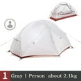 thumbnail image 2 of Tent Waterproof Double Layer Outdoor Tent Aluminum Pole Gray Ultralight Single Camping Tent Pad Inflatable Tent Hengfa Trading, 2 of 9