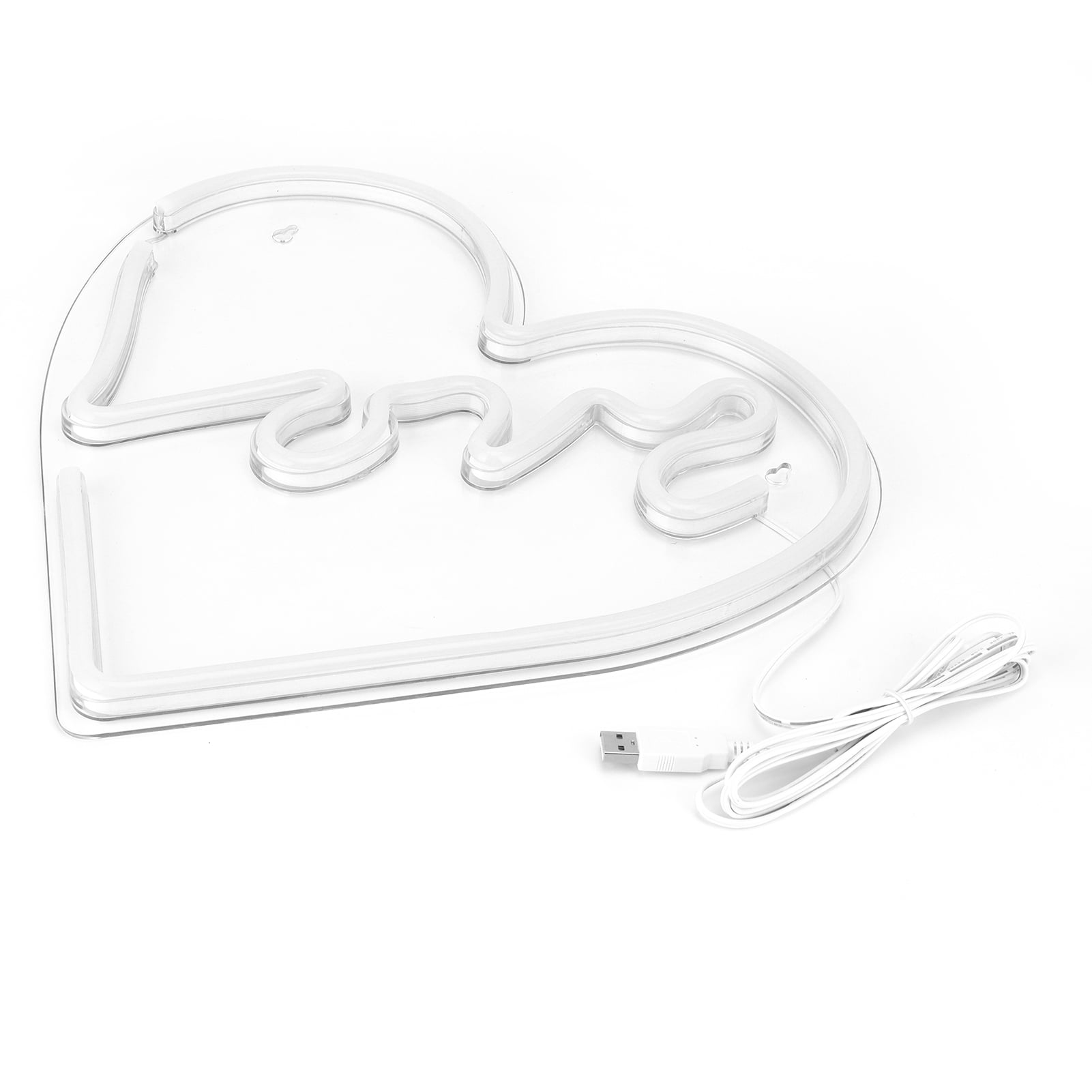 Decorative Lamp, Neon Light HeartShape Lamp For Party Holiday