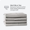 thumbnail image 5 of Bare Home Premium 1800 Ultra-Soft Double Brushed Microfiber Pillowcase Bulk Pack, Standard, 4 Pack, Light Gray, 5 of 5