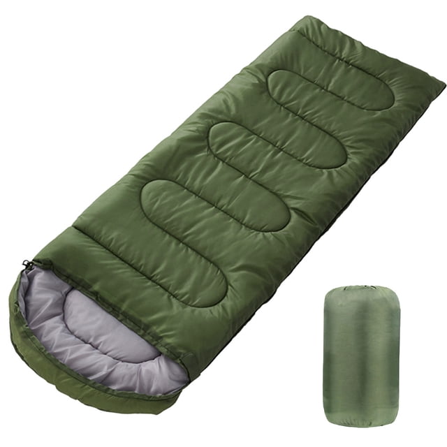 Saco de dormir tipo sobre, cómodo y ligero, para acampar al aire libre, debe tener