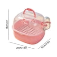 thumbnail image 3 of Portable Bird Carrier with Water Bottle, Transparent Acrylic Travel Cage with Carry Handle and Ventilation for Short Trips, Small Pet Transport Box for Hamster Bird and Other Small Animals, 3 of 6