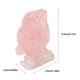 thumbnail image 5 of Estatua Natural Ecomeon Cuarzo Rosa Tallado Decoración en Forma de búho Tamaño 1.5 Pulgadas, 5 of 6