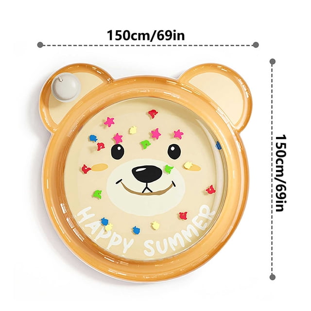 Almohadilla de hielo para bebé, almohadilla de agua refrescante para bebés, almohadilla multifuncional de verano para niños, cojín de aire redondo