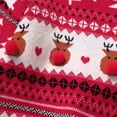 thumbnail image 3 of IWEMEK Girls Winter Sweaters Comfy Casual Crew Neck Knitwear Loose Fitting Long Sleeve Pullover Snowflake Xmas Red Tops, 3 of 8