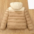 thumbnail image 4 of GYUJNB Boys Color Down Padded Jacket Warm Winter Hooded Coat for Children Lightweight Insulated Outerwear,Size:6-7 Years, 4 of 4