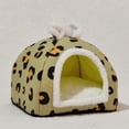 thumbnail image 5 of Soft Squirrel Bed Cozy Small Bed for Guinea Pigs Hamsters Hedgehogs More Washable Fully Enclosed Sleeping House with Soft Nesting for Comfortable, 5 of 8