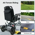 thumbnail image 6 of WalkFeel 36lb Lightweight Folding Electric Wheelchair for Adults, 15mi Range Compact Wheelchair, 6 of 9