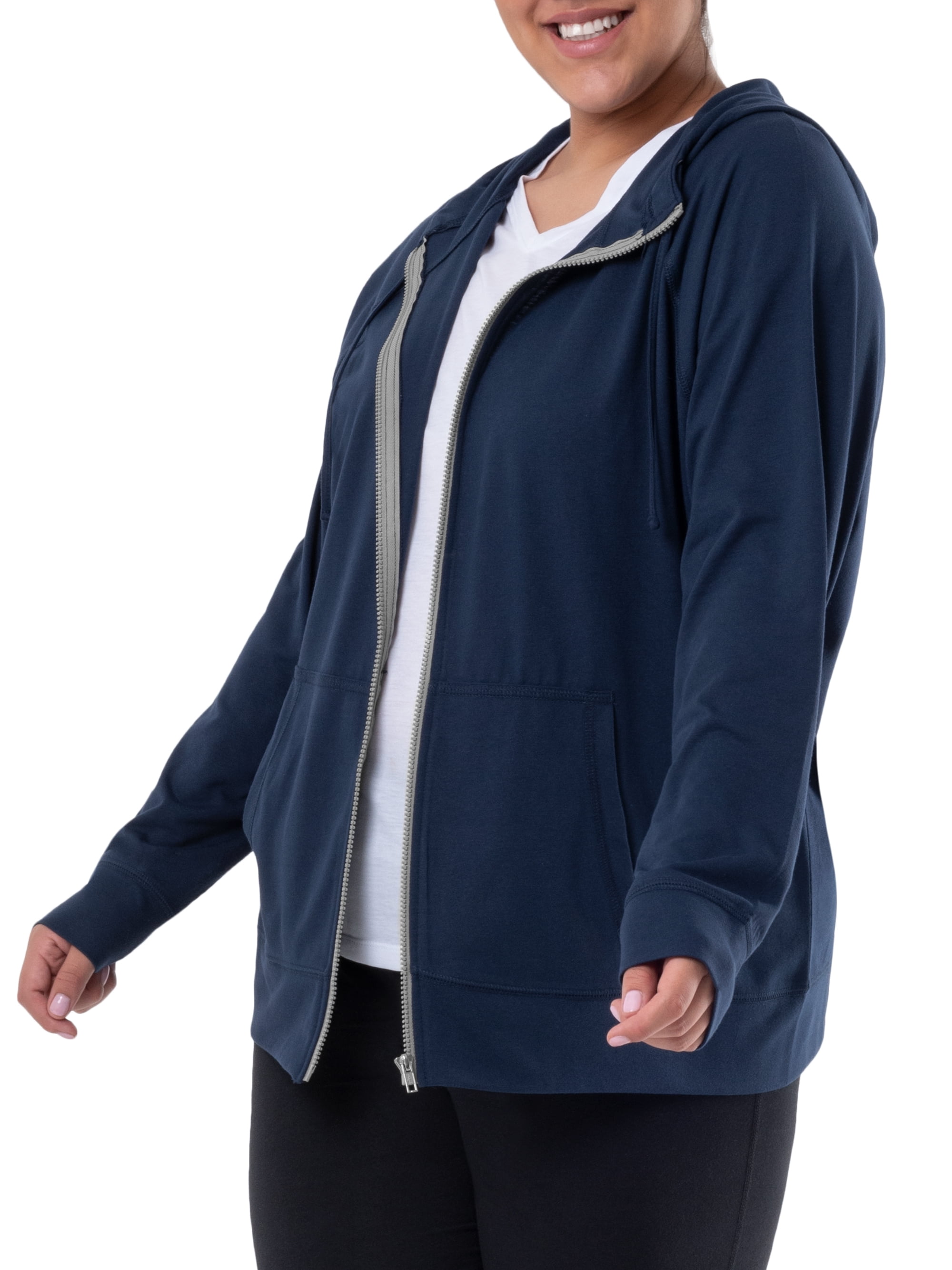 plus size lightweight hoodie