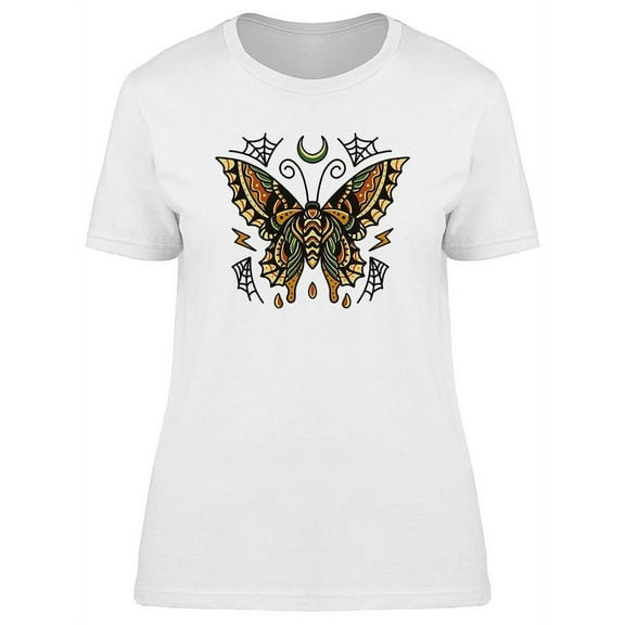 Traditional Butterfly Tattoo   T-Shirt Women -Image by Shutterstock, Female x-Large