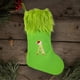 thumbnail image 4 of Suministros para las fiestas navideñas Calcetines navideños Regalos Calcetines Decoración del lugar Calcetines navideños grandes de punto verdes peludos con alfabeto Productos para las fiestas, 4 of 5