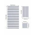 thumbnail image 4 of Navy Blue Striped Towel Set of 3, Soft Microfiber Bath Towels, Hand Towel, Washcloths, Navy Blue White Stripes Farmhouse Quick-Dry Absorbent Towels for Bathroom Kitchen Hotel Beach Gym Spa, 4 of 7