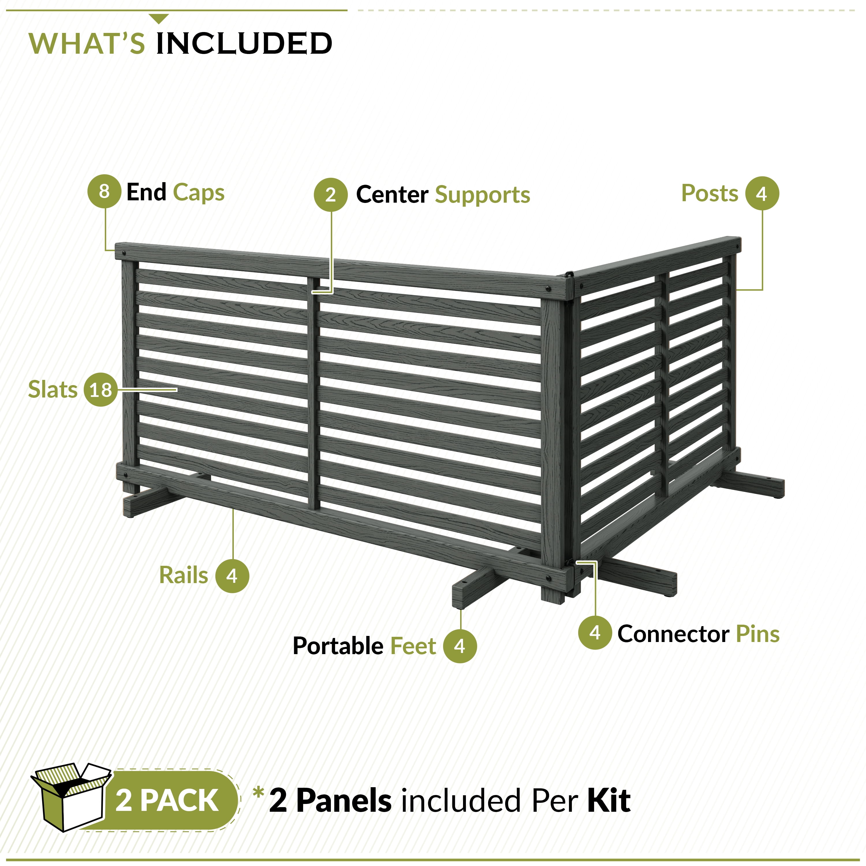 doggy専用 Zippity Outdoor Products, Dog Fence, 22in H x 44in W, 2 Panels