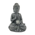 thumbnail image 1 of Escultura solar de Buda para jardín con lámpara, adorno de entrada multiusos para exteriores. Tamaño S, 1 of 9
