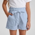 thumbnail image 2 of Landzoo Toddler Kids Girls Shorts Solid Color Elastic Waist With Pockets Summer Loose Fit Girls Active Shorts Size 11-12 Years Sky Blue, 2 of 8