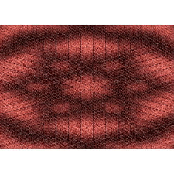 Ahgly Company Machine Washable Indoor Rectangle Transitional Maroon Red Area Rugs, 3' x 5'