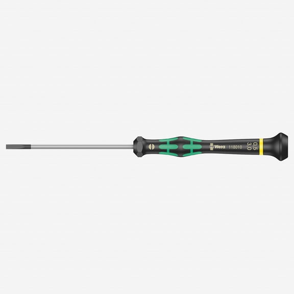 Wera 118010 3 x 80mm Kraftform Micro Slotted Precision Screwdriver