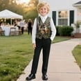 thumbnail image 3 of Garronmavis Deers Boys Outerwear Vests Versatile Camo Forest Sleevless Fall Winter Warm Outerwear with Pockets Fashion Sleeveless Slim Fit Vests Stylish Adjustable Back Strap Vest, 3 of 7