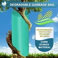 thumbnail image 6 of XIQIYY Large Garbage Bags 13 Gallon/49 Liter,0.98 Mil Thicken Tall Kitchen 50L Trash Bags for Lawn Kitchen,Home,Office,Green,60 Counts Light Green (Fits 10-15 Gallon Bins), 6 of 6