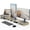 Beige, variant on Fenge Computer Monitor Riser Stand with Drawer for 2 or 3 Monitors