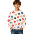 thumbnail image 5 of Sweatshirts for Boys Halloween Glow Print Crewneck Pullover Top Cozy Kids Boys Sweatshirts Size 13-14Y, 5 of 5