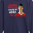thumbnail image 3 of Ferris Bueller's Day Off - Ferris My Hero - Toddler And Youth Long Sleeve Graphic T-Shirt, 3 of 5