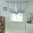 thumbnail image 2 of simhoa Beauty Blackout Roman Curtain Rod Pocket Tab Top Window Voile Drape46x63'' Grey, 2 of 7