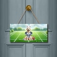 thumbnail image 2 of Happy Easter Hello Spring Golden Retriever Playing Football Landscape Wood Sign Goldens Dog Lover Gifts Idea Hanging Wall Home Decor - 13003, 2 of 5