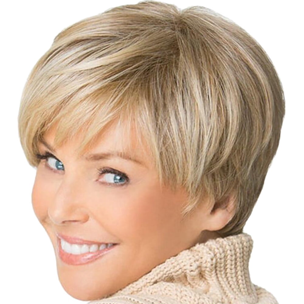 UTOURS Brazilian Virgin Hair Full Lace Cap Band Human Hair Wigs For Black Women Wigs Short Straight Synthetic Hair Full Wigs