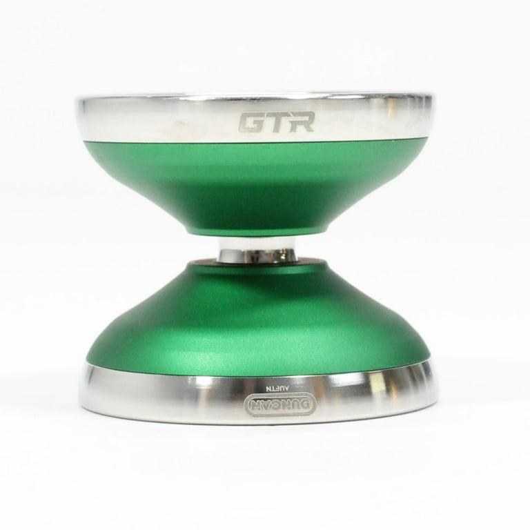 Duncan GTR BETA Yo-Yo - Bi-Metal Premium YoYo (Green with Silver