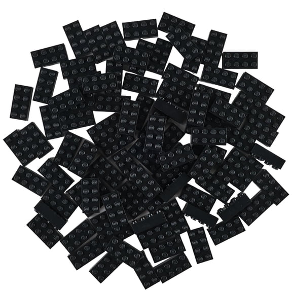Strictly Briks Classic Bricks 96 Piece 2x4 Black Building Brick Creative Play Set - 100% Compatible with All Major Brick Brands