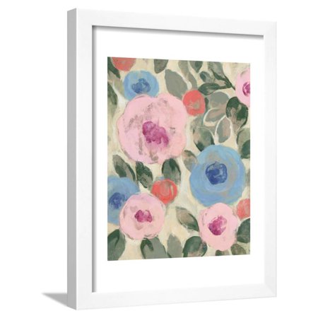 Parisian Floral II Pastel Framed Print Wall Art By Silvia Vassileva