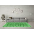 thumbnail image 3 of Ahgly Company Indoor Square Oriental Emerald Green Traditional Area Rugs, 5' Square, 3 of 4