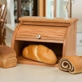 thumbnail image 3 of Oak Roll-Top Bread Box, 3 of 3