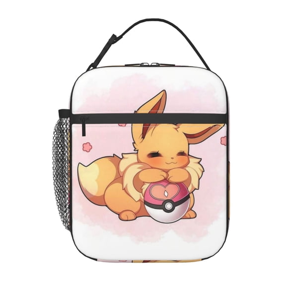 Eevee Lunch Bag Insulated Reusable Lunch Box Lunch Tote Lunchbox Portable Bento Bags For Men Women Office Work Travel Picnic Camping 8 x 10 x 4 inch